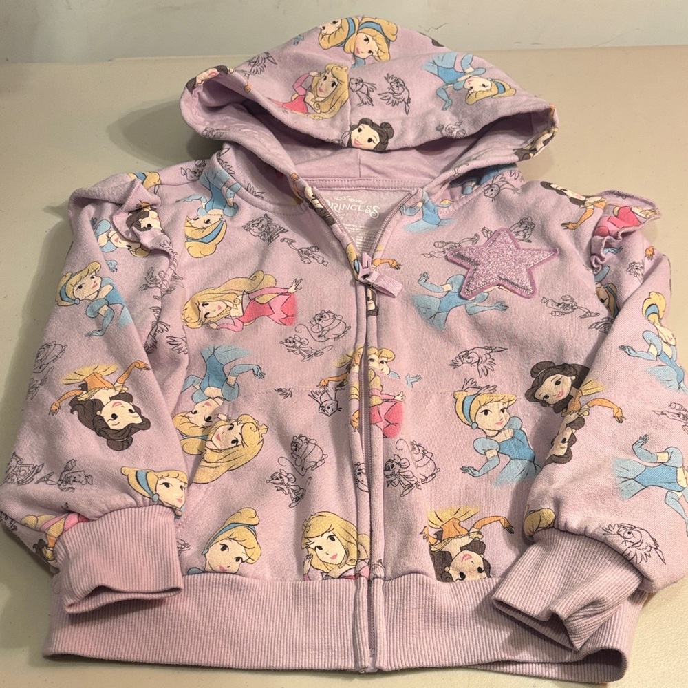 Disney Princess Kids Hoodie in Lavender